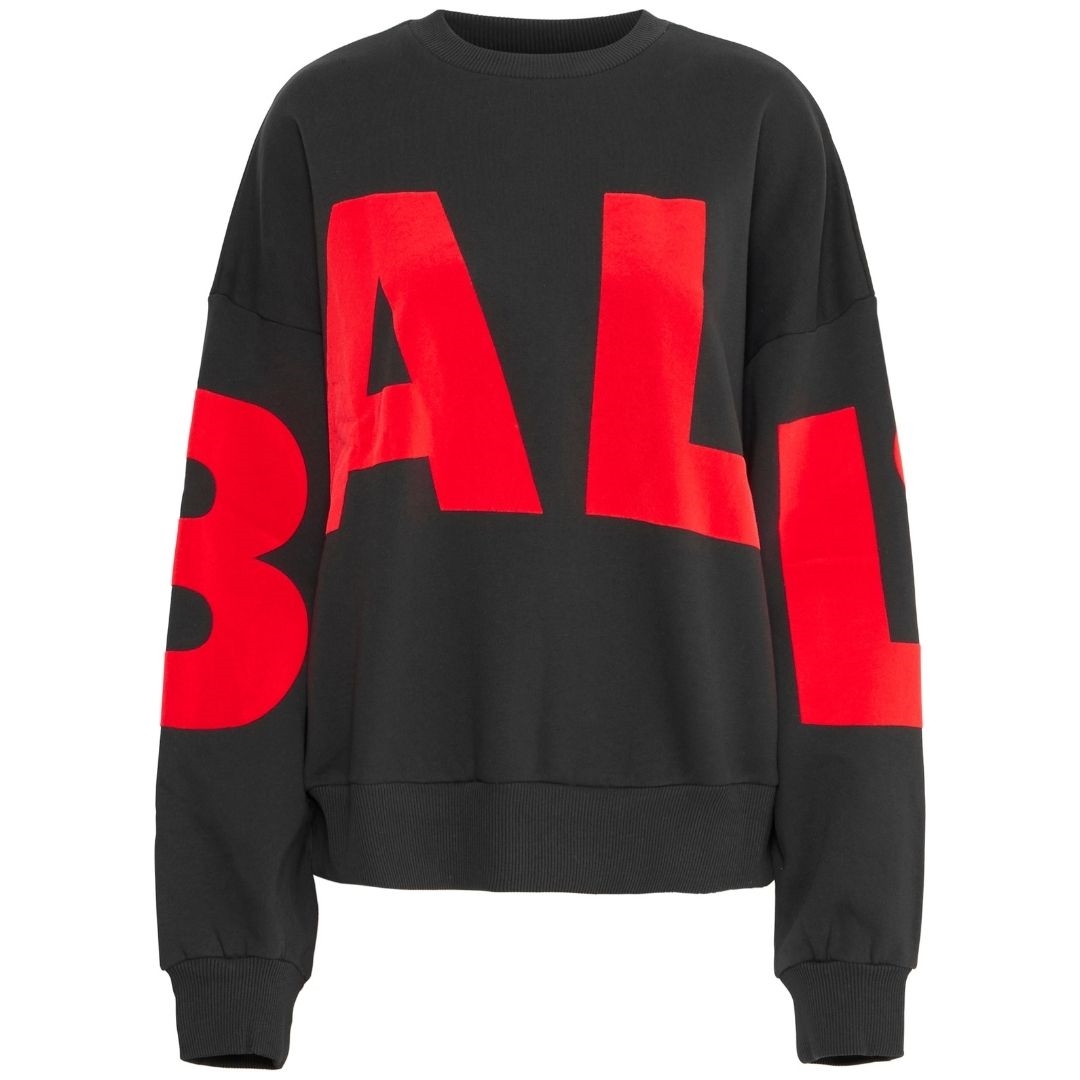 Ball Original Wham Flock Sweatshirt Black Coast