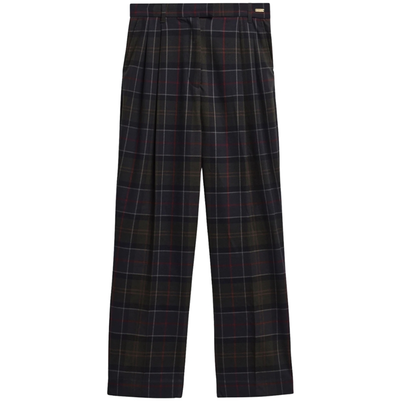 Barbour Delilah Tartan Straight-Leg Bukser