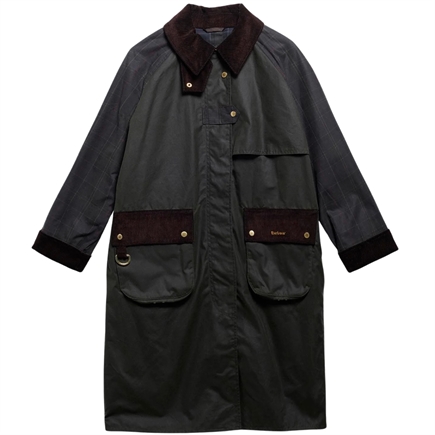 Barbour Kirklees Checked Waxed Jakke