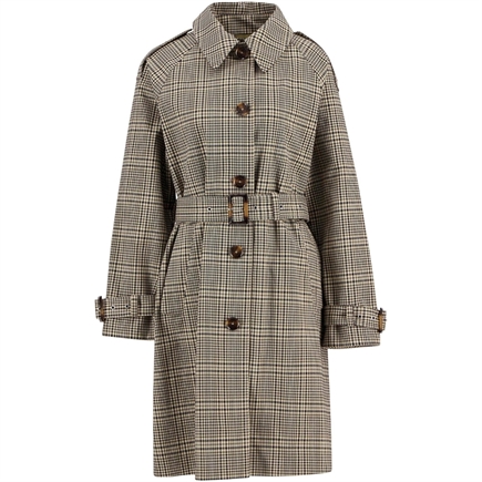 Barbour Maia Check Showerproof Trenchcoat