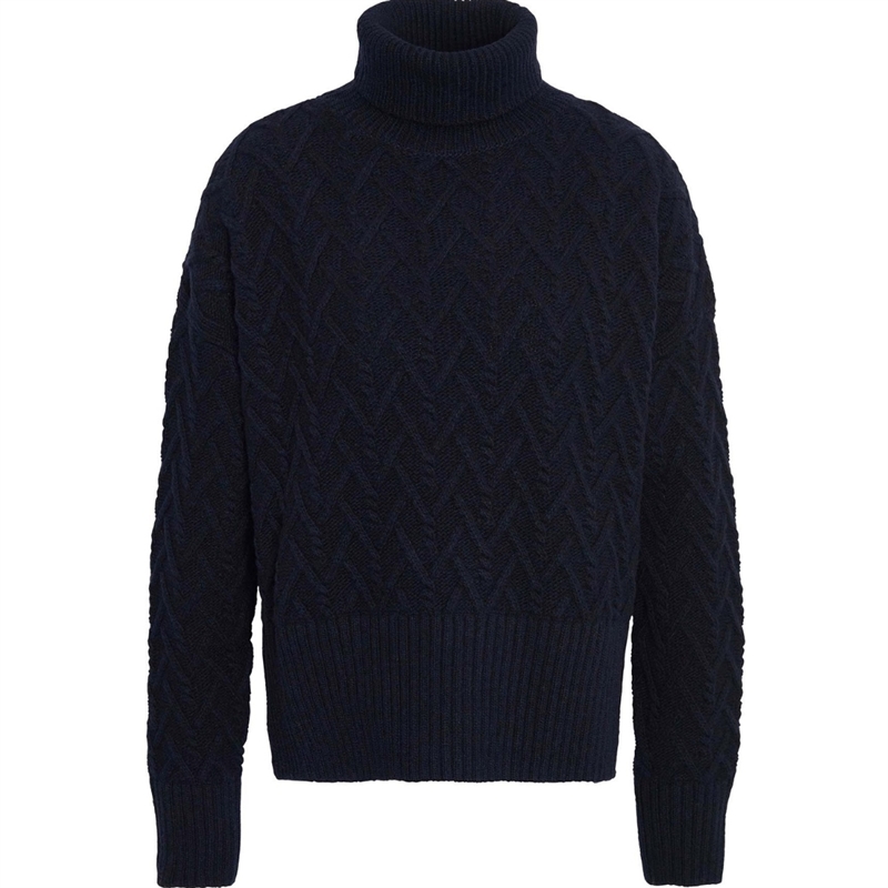 Barbour Clarence Cable Roll Neck Strik