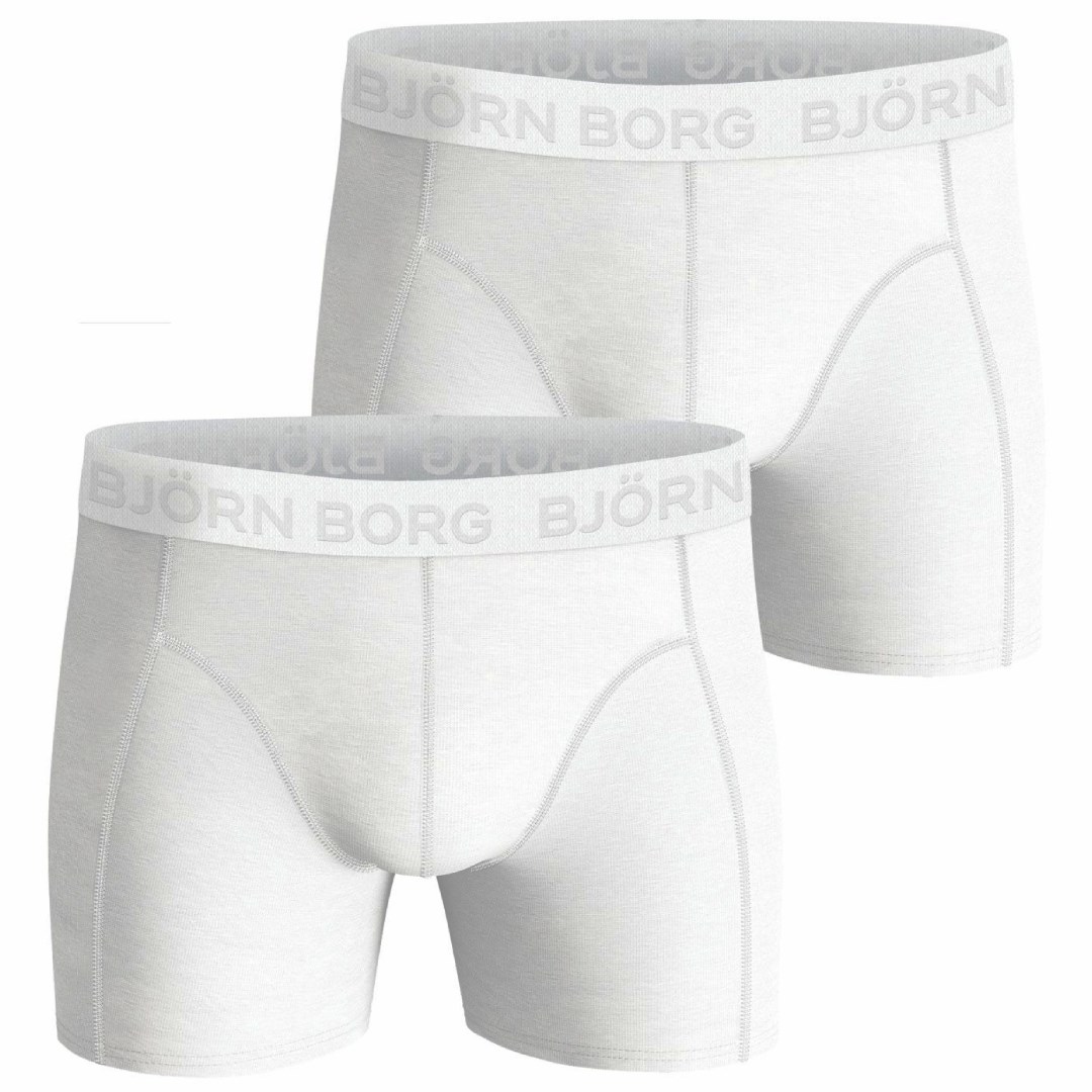 Björn Borg 2 Pack Sammy Core Boxershorts - White Coast