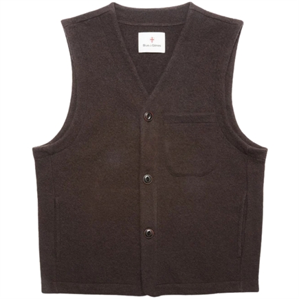 Blue de Gênes Koi Wool Gilet Vest