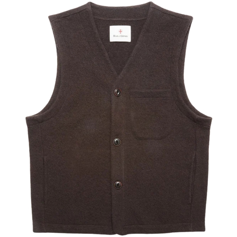 Blue de Gênes Koi Wool Gilet Vest