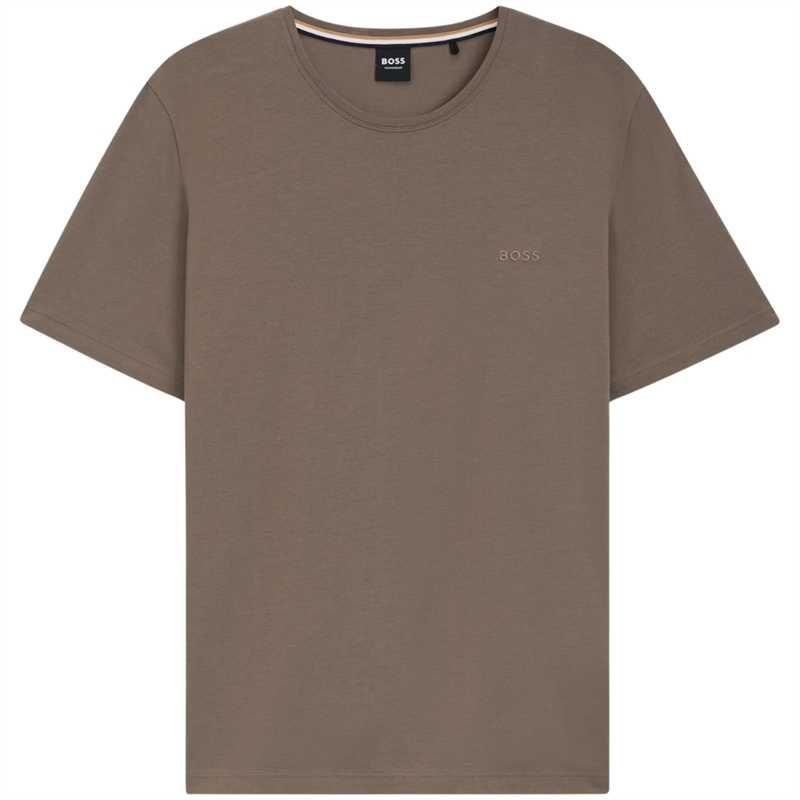 Boss Men Black Stretch-Cotton T-shirt