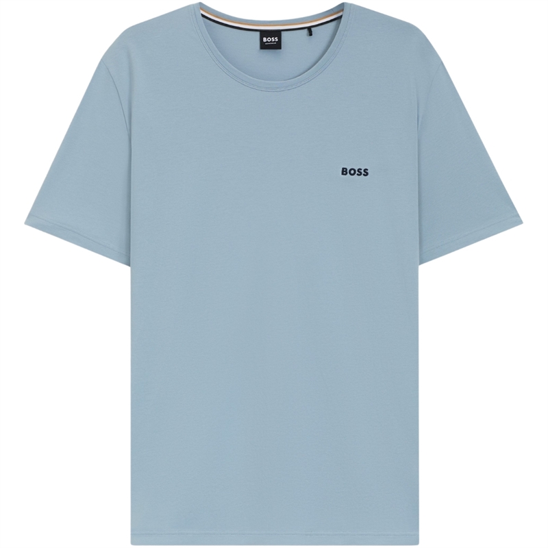 Boss Men Black Stretch-Cotton T-shirt