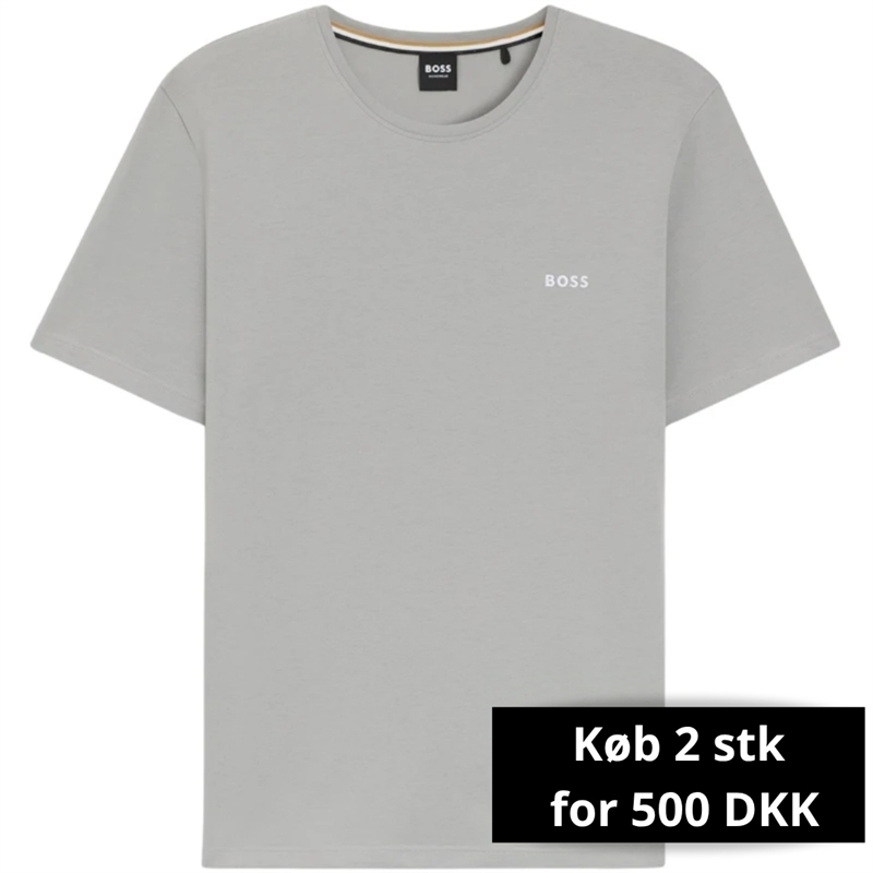 Boss Men Black Stretch-Cotton T-shirt