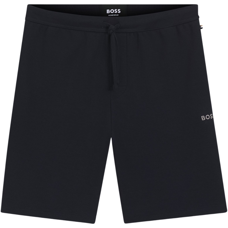 Boss Men Black Waffle Shorts