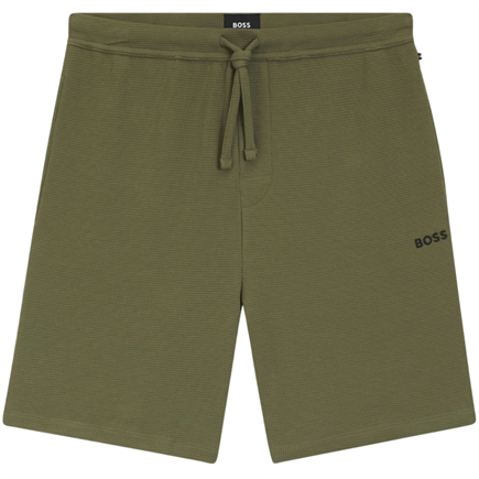 Boss Men Black Waffle Shorts