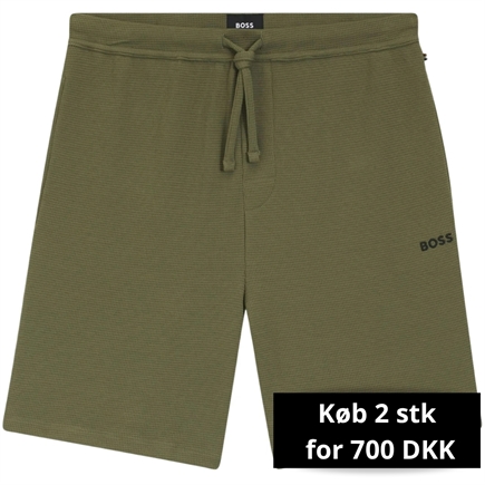 Boss Men Black Waffle Shorts
