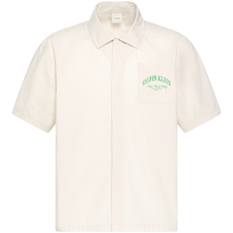 Calvin Klein Heritage Crest SS Button Down Skjorte