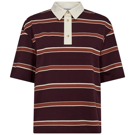 Co'couture Augusta Stripe Polo T-shirt