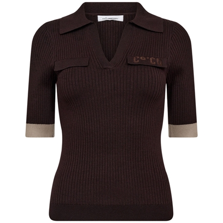 Co'couture Bonny SS Knit Polo T-shirt