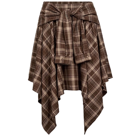 Co'couture Dagny Check Tie Nederdel