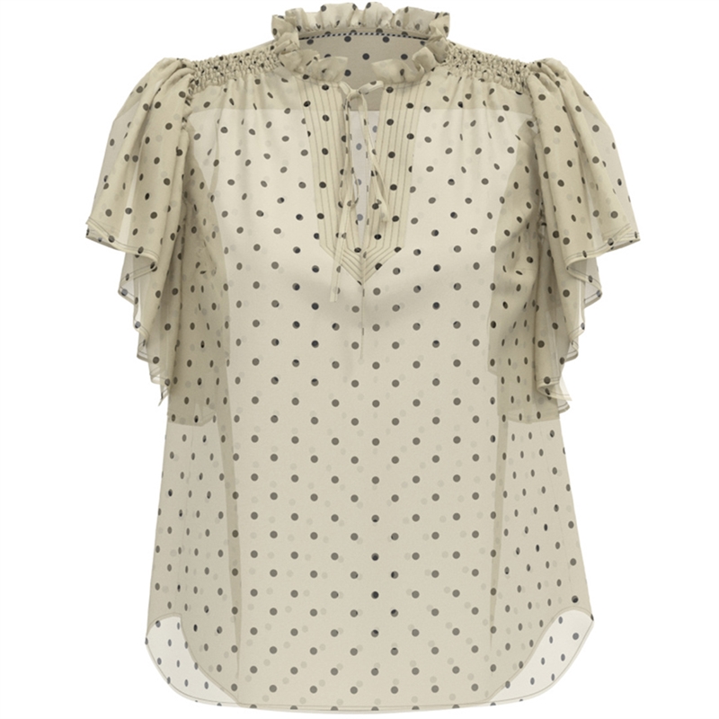 Co\'couture Dionne Dot Frill Top