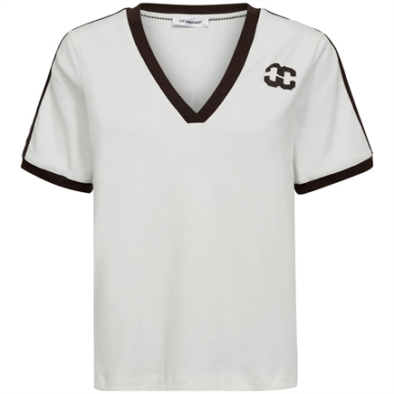 Co'couture Edge Stripe V T-shirt