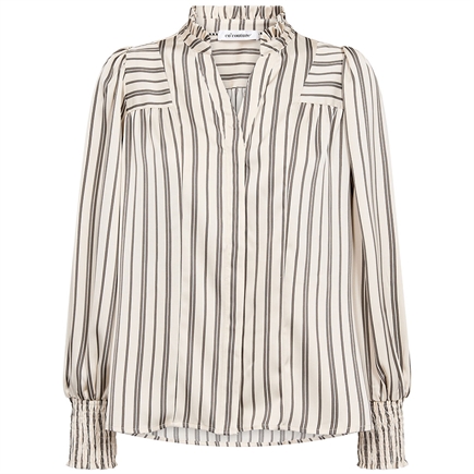 Co'couture Helly Stripe V-neck Skjorte