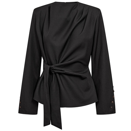 Co'couture Luna Pleat Tie Bluse