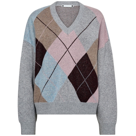 Co'couture Maja Check V Strik