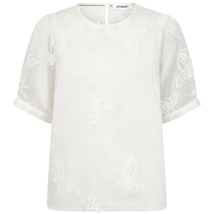 Co'couture Novin Emb SS Bluse