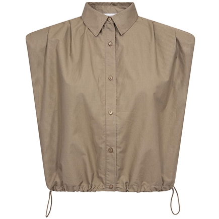 Co'couture Ophelia Pleat SS Skjorte
