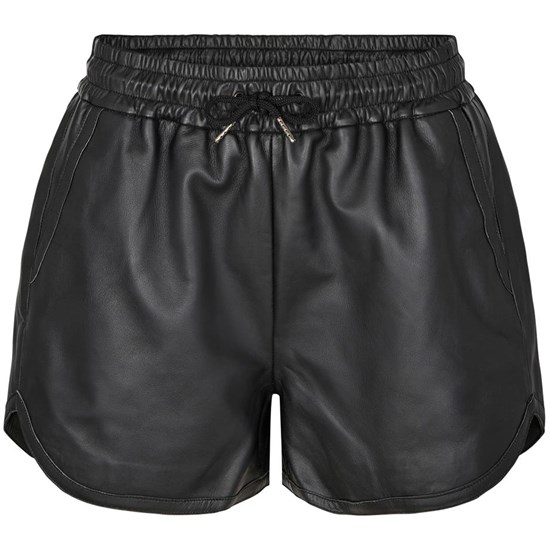 Co'couture Phoebe Leather Crop Shorts 