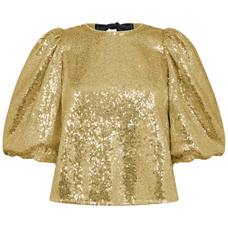 Co\'couture Stevie Sequin Bow Bluse