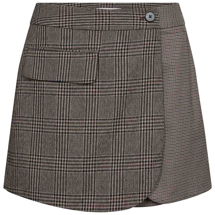 Co'couture Veya Check Wrap Skort
