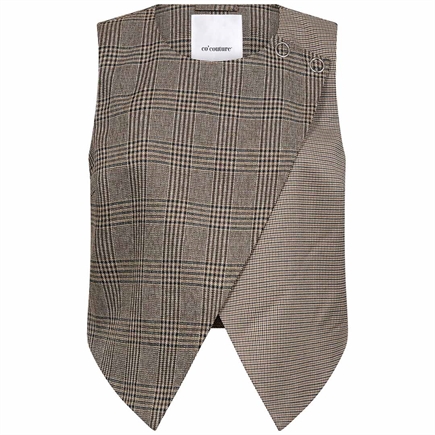 Co'couture Veya Check Wrap Vest