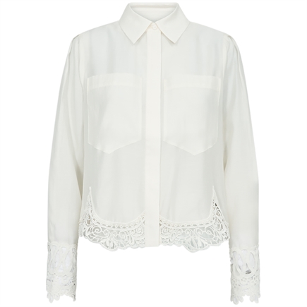Copenhagen Muse Molly Cropped Lace Skjorte