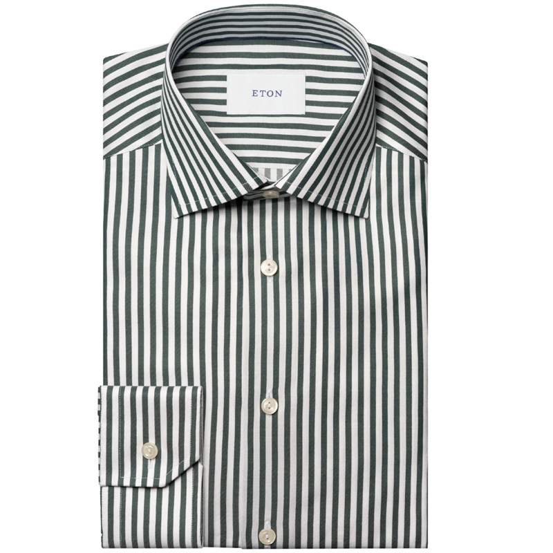 Eton Bengal Striped Signature Twill Slim Skjorte