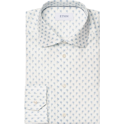 Eton Motif Signature Twill Slim Skjorte