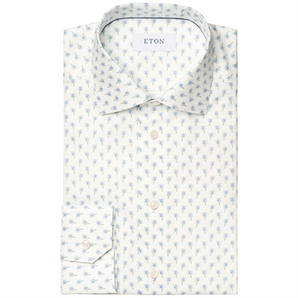 Eton Motif Signature Twill Contemporary Skjorte