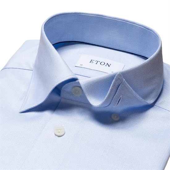 Eton Slim Cotton Lyocell Stretch Skjorte
