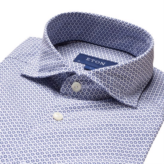 Eton Soft Moon Flower Print Shirt