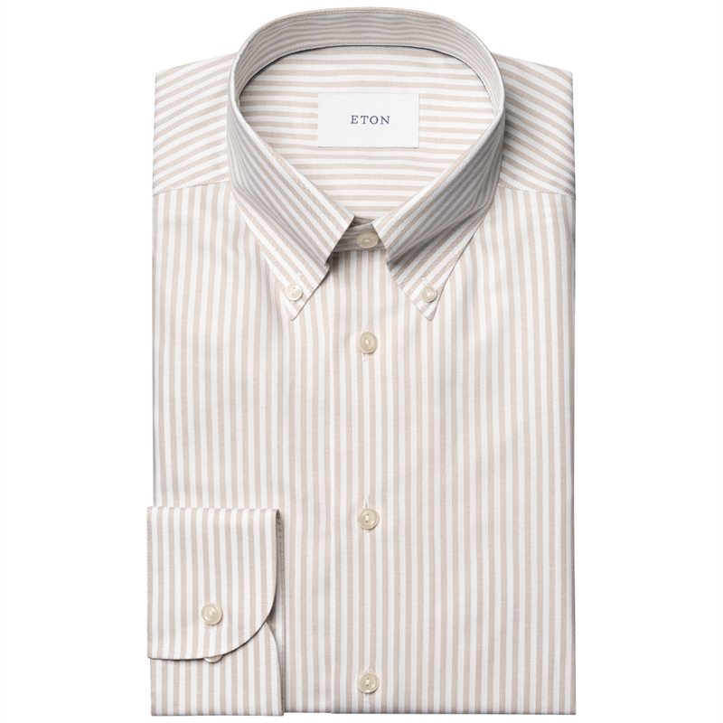 Eton Stripe Signature Oxford Contemporary Skjorte
