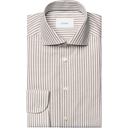 Eton Striped Signature Oxford Contemporary Skjorte