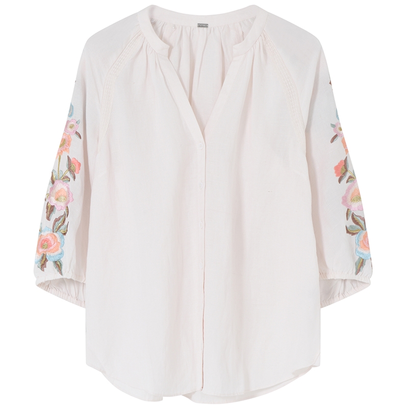 Sofia Blouse 54642 Beach Sand Skjorte Fra Gustav