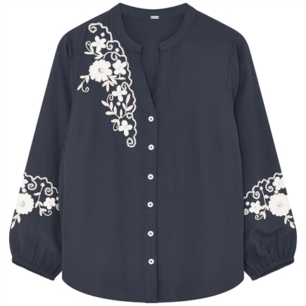 Gustav Carmen Embroidery Skjorte