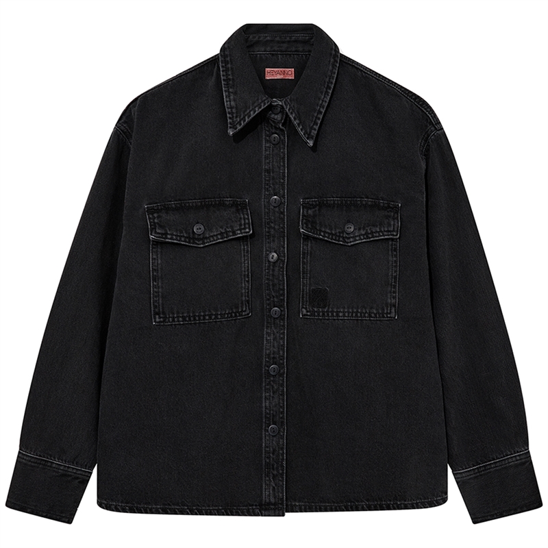 HEYANNO Nice Drapy Denimskjorte