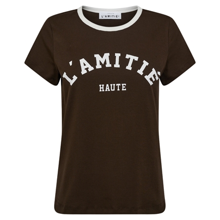 Haute L´amitié Neckline Logo T-shirt 