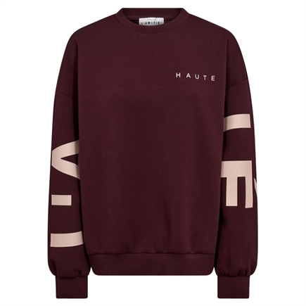 Haute L'amitie Maxi Split Logo Sweatshirt