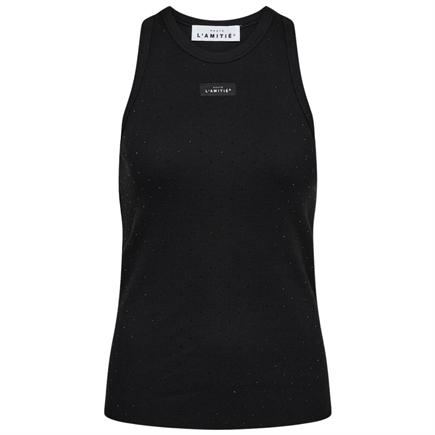 Haute L'amitie Rib Badge Stone Tank Top