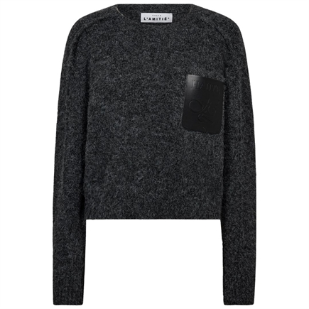 Haute L´amitié Darcia Reverse Crop Pocket Knit Strik 
