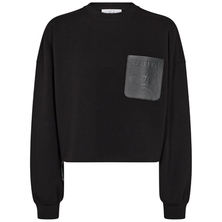 Haute L´amitié Maxi Crop Zip Pocket Sweatshirt 