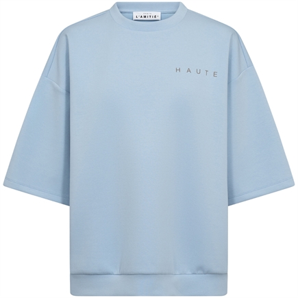 Haute L'amitié Maxi Split SS Logo Sweatshirt