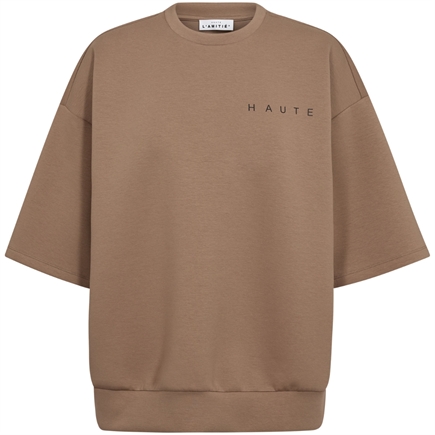 Haute L'amitié Maxi Split SS Logo Sweatshirt