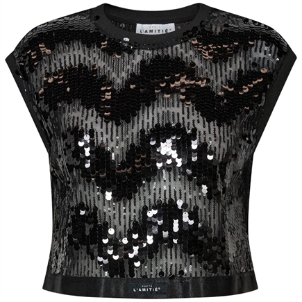 Haute L´amitié Mirror Sequin Crop Top 