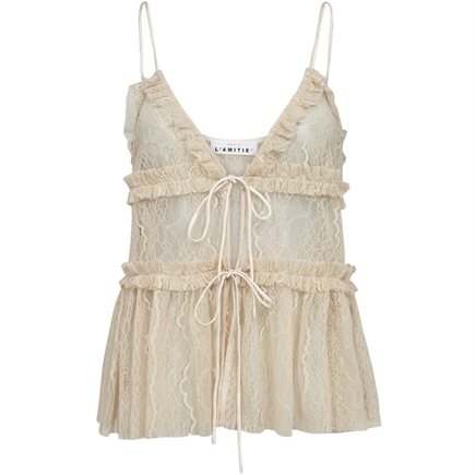 Haute L'amitié New Lace Tie Top