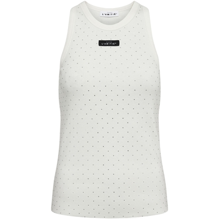 Haute L'amitié Rib Badge Stone Tank Top